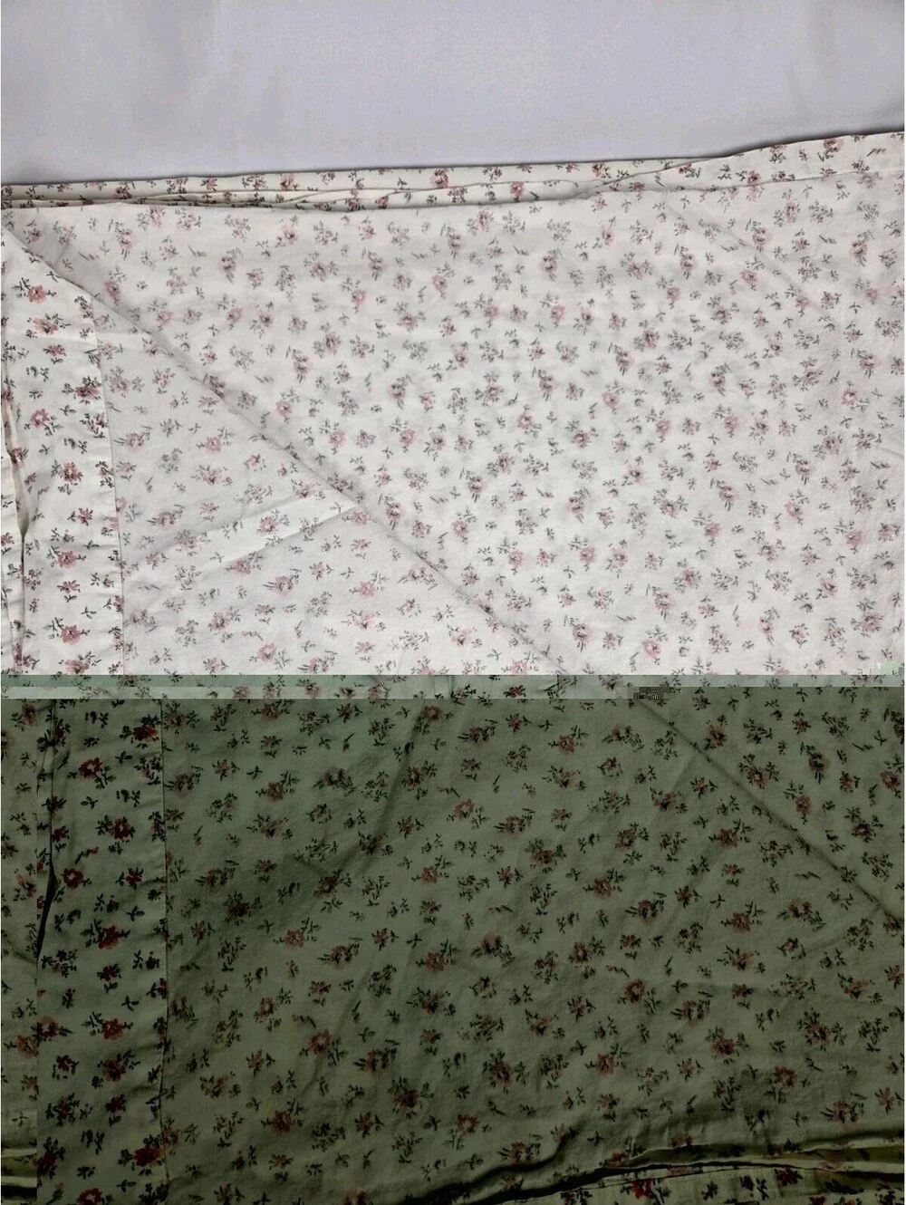 Laura Ashley Pink Flower Flat Sheet Full